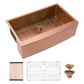 Rose Gold Stainless Steel Farmhouse Sink
