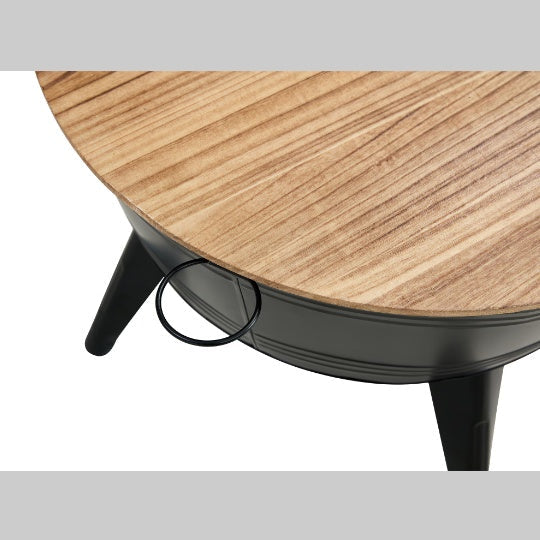 Rustic Black Metal Farmhouse Cocktail Table