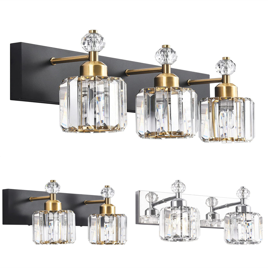 Elegant Bathroom Vanity Crystal Lights