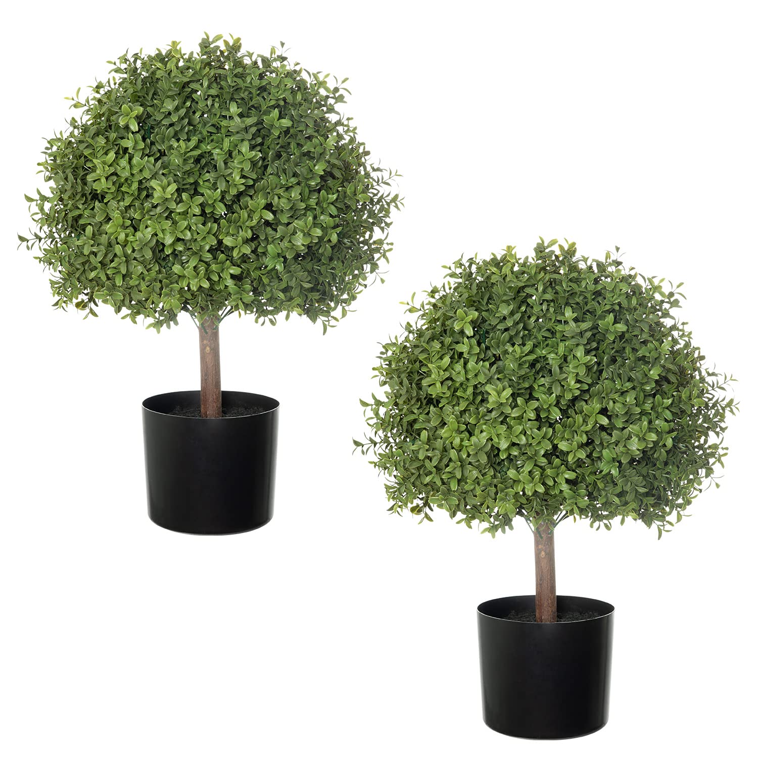 EverGreen 24.5inch Faux Boxwood Ball Duo