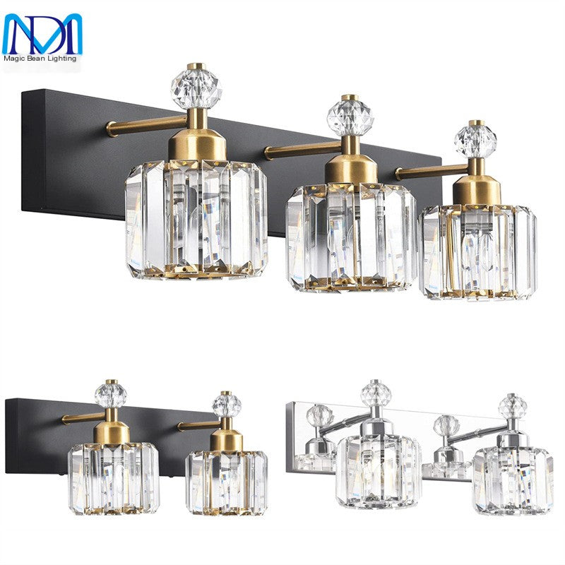 Elegant Bathroom Vanity Crystal Lights