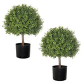 EverGreen 24.5inch Faux Boxwood Ball Duo