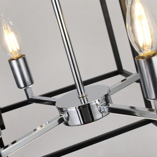 8-Light Industrial Farmhouse Chandelier