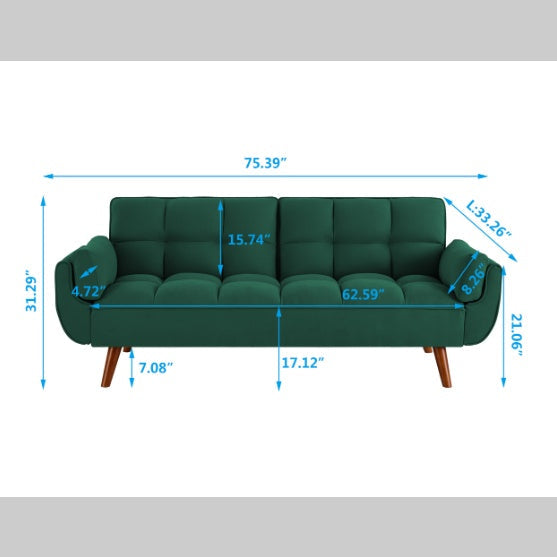 Green Linen Home Sofa