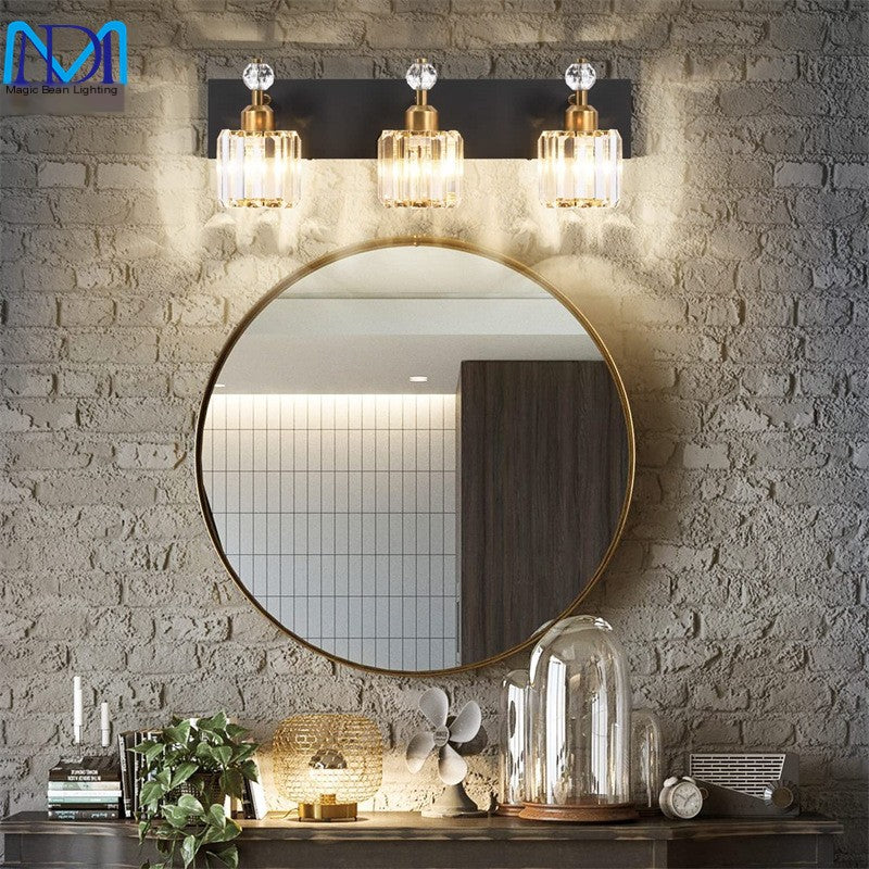 Elegant Bathroom Vanity Crystal Lights